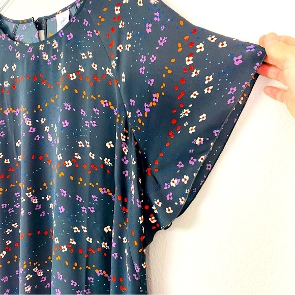 CAbi Muse Floral Flutter Sleeve Dress Size XL - Picture 6 of 11